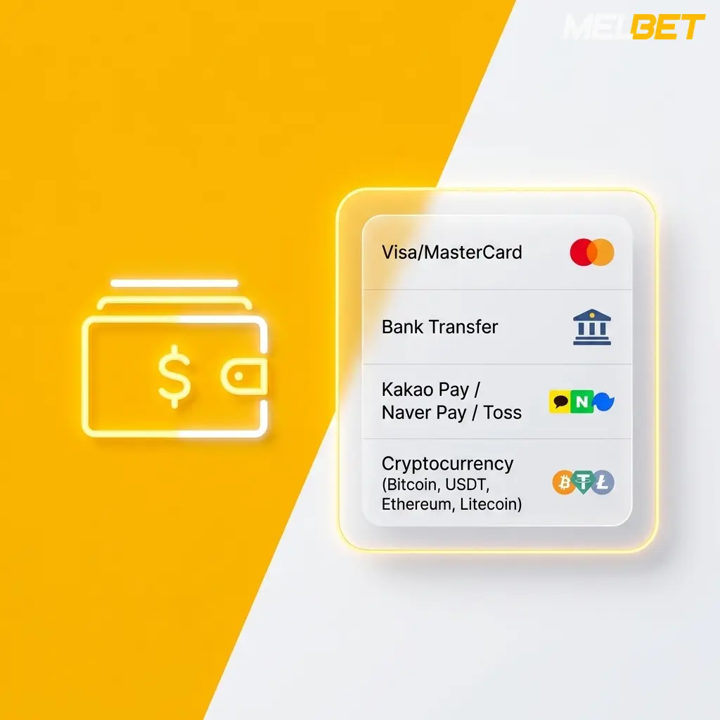 Melbet 입금 방법 안내 – 카카오페이, 토스, Visa 등 다양한 결제 수단 지원